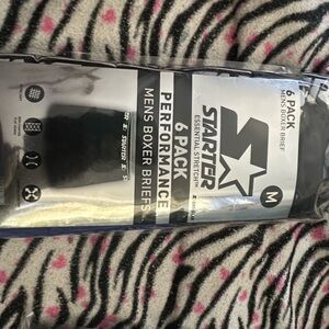 STARTER Black Performance Boxer Briefs - 6 Pack